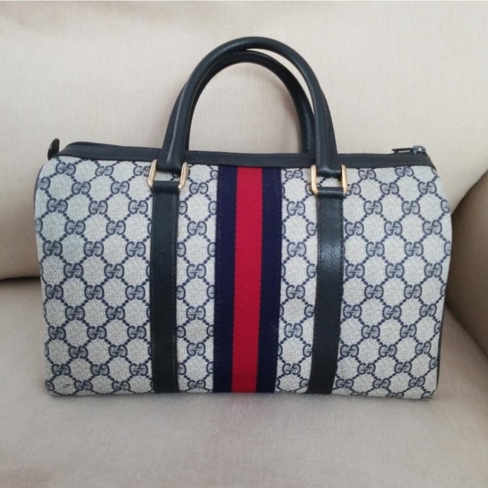 Authentic Vintage Gucci Boston Satchel - Picture 3 of 12